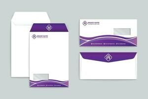 Modern professional envelope design vector