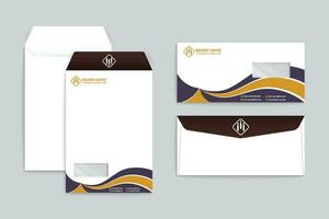 Modern professional envelope design vector