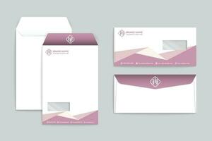 Elegant minimal envelope template vector