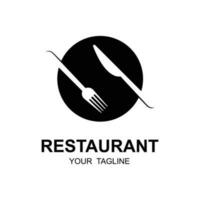 restaurante logo vector icono ilustración diseño