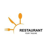 restaurant logo vector icon illustration design