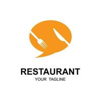 restaurant logo vector icon illustration design