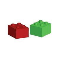 Building block icon vector