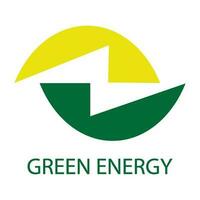 logotipo de energía verde vector