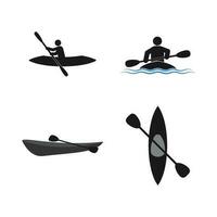 kayak sport icon vector
