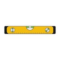 Construction level ruler icon vector