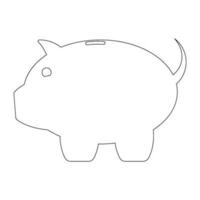 Piggy Bank Icon vector