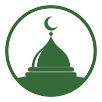 mosque dome icon vector