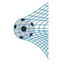 ball icon in net logo vector