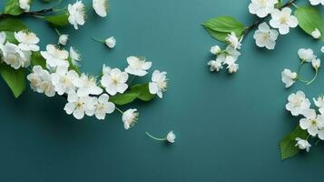 Cereza florecer en primavera creado utilizando generativo ai foto