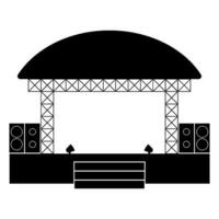 music festival stage icon vector