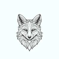 Vector Art of a Geometric Fox