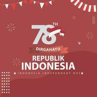 vector Indonesia independiente día 17 agosto celebracion