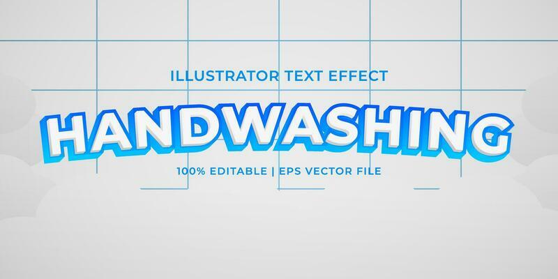 Handwashing Editable Text Effect