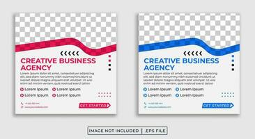 Creative Business Agency Social Media Post vector