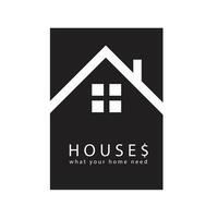 Vector eco house logo concept