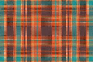 Tartan or plaid vintage color pattern. vector