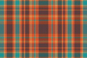 Tartan or plaid vintage color pattern. vector