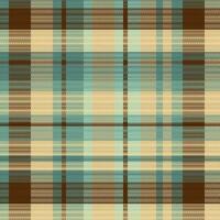 Tartan or plaid retro color pattern. vector