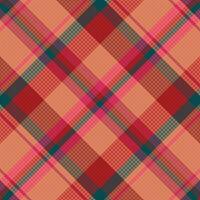 Tartan or plaid retro color pattern. vector