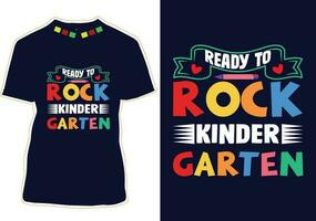 Back To School T-shirt Design vector