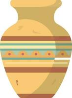 Egyptian Canopic jar flat style vector illustration , Egyptian jar ,organs mummification jar stock vector image