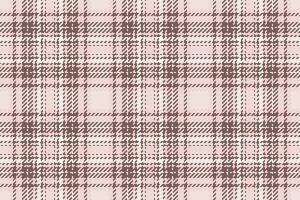 Check fabric plaid of seamless vector textile with a texture pattern background tartan.