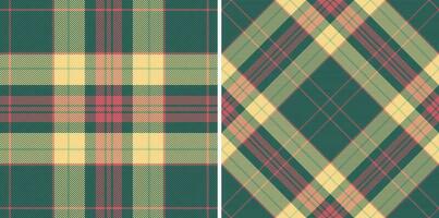 Seamless textile background of fabric tartan vector with a pattern texture plaid check.