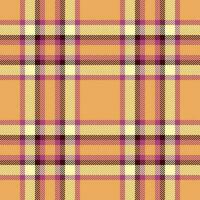 Textile background texture of check fabric vector with a pattern seamless plaid tartan.