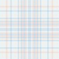 Seamless check fabric of vector textile pattern with a tartan background plaid texture.