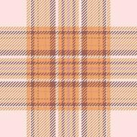 Plaid check pattern. Seamless fabric texture. Tartan textile print. vector