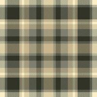 Plaid check pattern in orange and red colors. Seamless fabric texture. Tartan textile print. vector