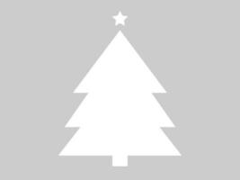 Christmas tree silhouettes flat icon. Can be used for your work. vector