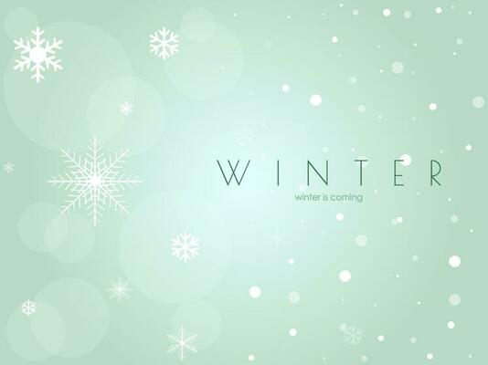 White snow background style and welcome to winter season.