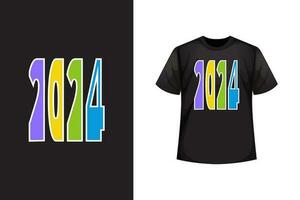 modern creative trending T Shirt design of 2024 vector template