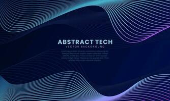 Techno Background Vector Design Template 2