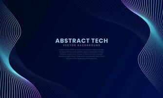 Techno Background Vector Design Template 3