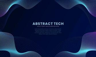 Techno Background Vector Design Template 10