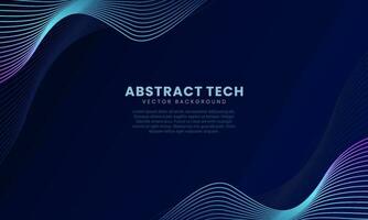 Techno Background Vector Design Template 4