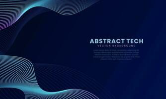 Techno Background Vector Design Template 9