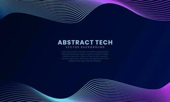 Techno Background Vector Design Template 8