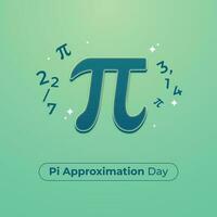 pi approximation day design template for greting. pi sign design. pi vector illustration. pi approximation design.