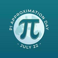 pi approximation day design template for greting. pi sign design. pi vector illustration. pi approximation design.