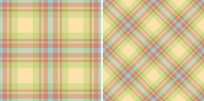 Plaid fabric background of textile vector pattern with a tartan check texture seamless.