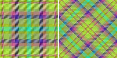 Plaid seamless vector of pattern check background with a fabric tartan texture textile.