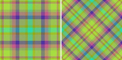 Plaid seamless vector of pattern check background with a fabric tartan texture textile.