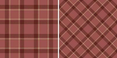 Seamless background texture of textile tartan fabric with a pattern plaid check vector. vector
