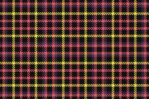 Check seamless vector of texture plaid textile with a fabric pattern tartan background.