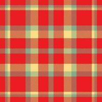 Plaid check pattern. Seamless fabric texture. Tartan textile print. vector