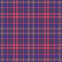 Plaid seamless pattern. Check fabric texture. Vector textile print.